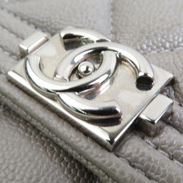 CHANEL シャネル ボーイシャネル 長財布 グレー 14055 レディース