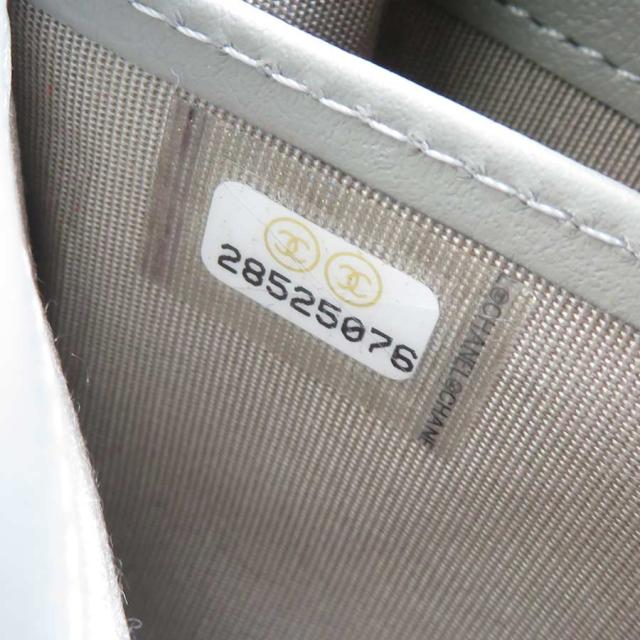 CHANEL シャネル ボーイシャネル 長財布 グレー 14055 レディース
