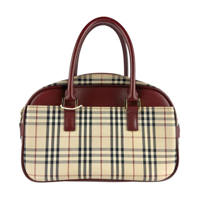 BURBERRY バーバリー ハンドバッグ ベージュ/ブラック/バーガンディ
