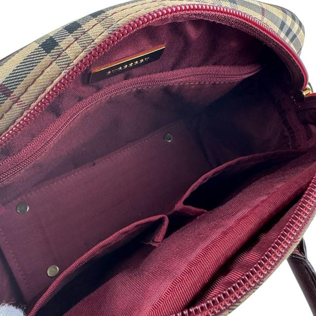 BURBERRY バーバリー ハンドバッグ ベージュ/ブラック/バーガンディ