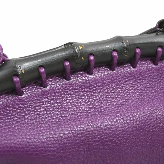GUCCI グッチ バンブー 347101 ショルダーバッグ パープル 14064