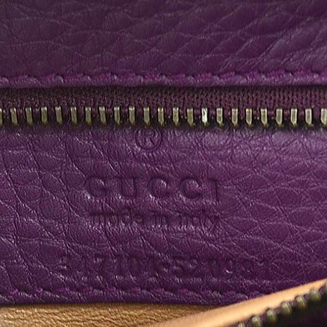 GUCCI グッチ バンブー 347101 ショルダーバッグ パープル 14064