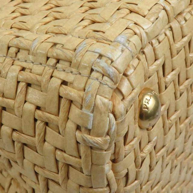 PRADA プラダ ハンドバッグ ショルダーバッグ かごバッグ ベージュ