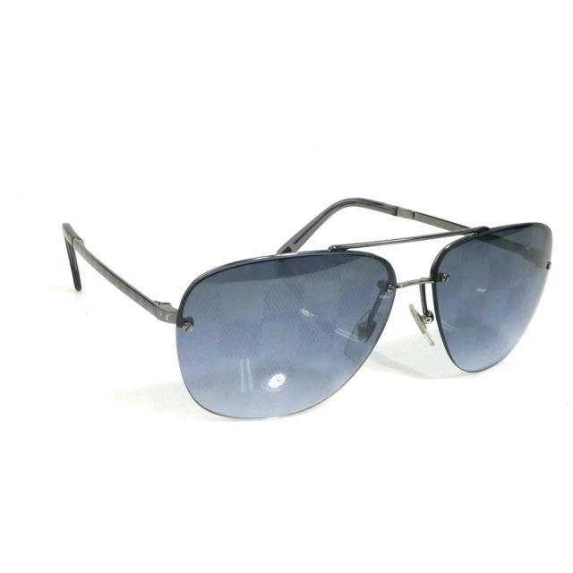 LOUIS VUITTON ルイ ヴィトン ダミエ サングラス ブラック/シルバー 14054 メンズ【中古】 e60921a