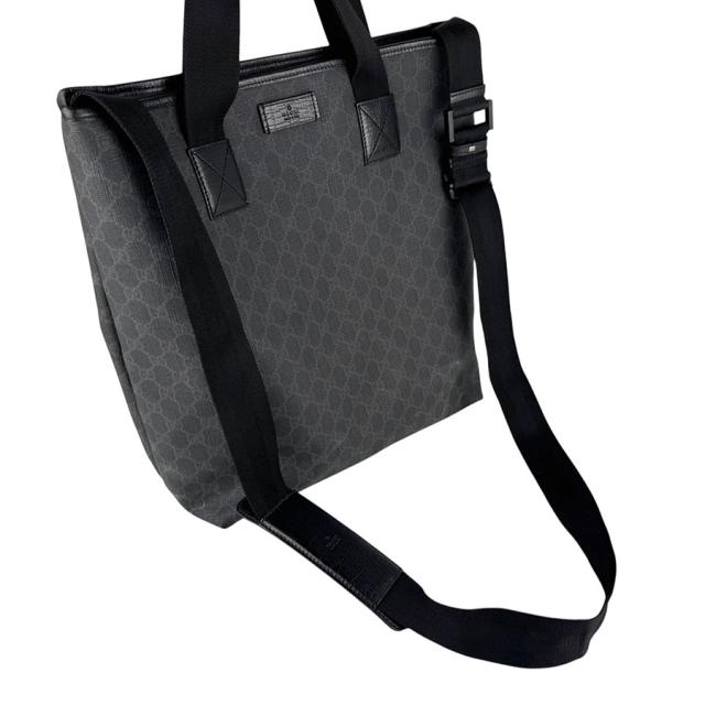 GUCCI グッチ 162168 ハンドバッグ ショルダーバッグ ブラック/グレー 14054 メンズ【中古】 z6950 GUCCI グッチ 162168 ハンドバッグ ショルダーバッグ ブラック/グレー
