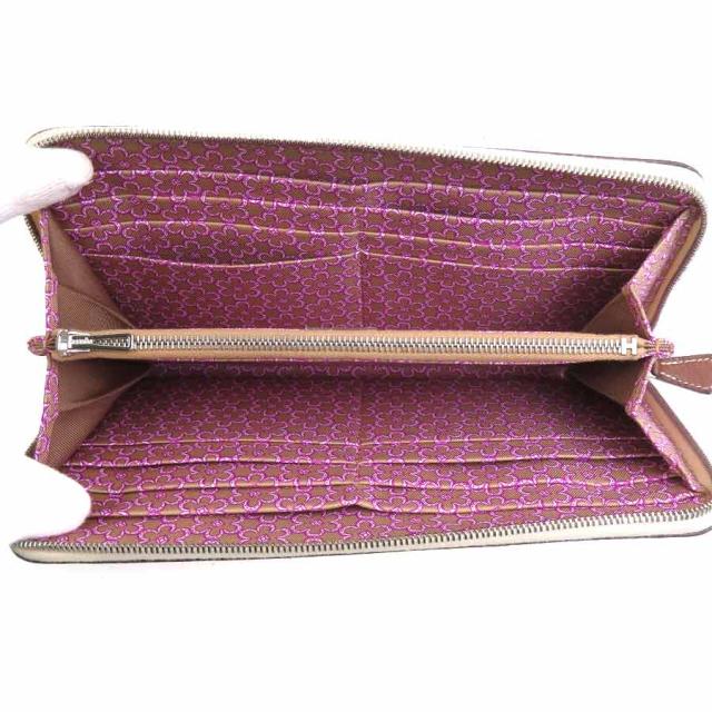 HERMES エルメス アザップロング シルクイン ラウンドファスナー長財布