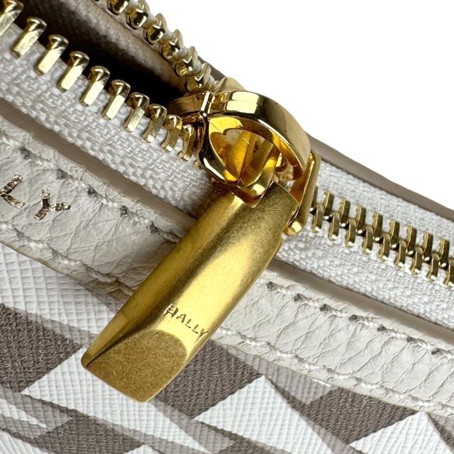 BALLY バリー ショルダーバッグ オフホワイト/ブラウン 14056 レディース【中古】 z7014 BALLY バリー ショルダーバッグ オフホワイト/ブラウン 14056