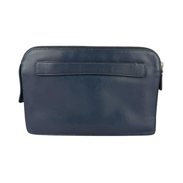PRADA プラダ セカンドバッグ ネイビー 14066 メンズ【中古】 z7050