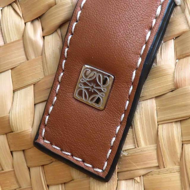 LOEWE ロエベ バスケット スモール ハンドバッグ カゴバッグ タン