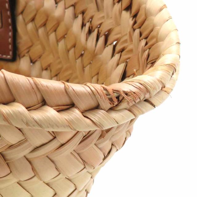 LOEWE ロエベ バスケット スモール ハンドバッグ カゴバッグ タン