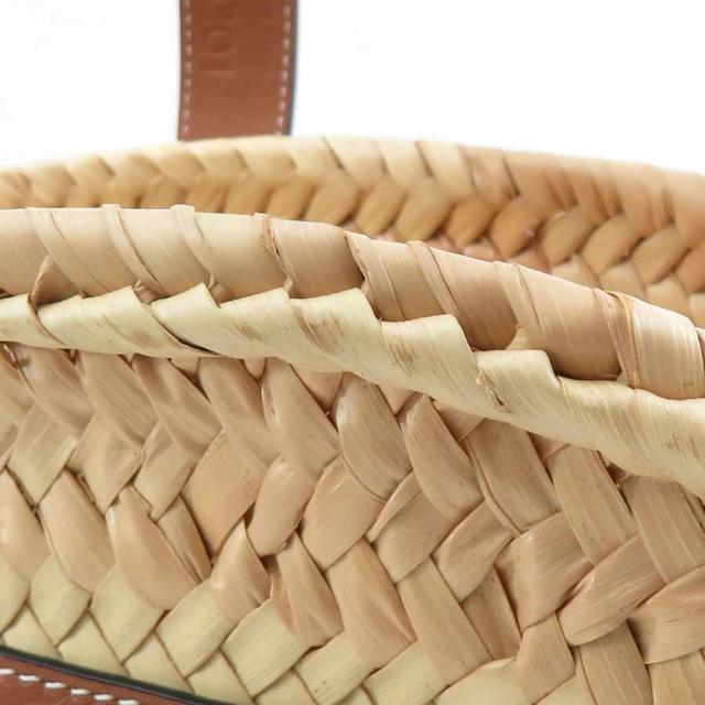 LOEWE ロエベ バスケット スモール ハンドバッグ カゴバッグ タン
