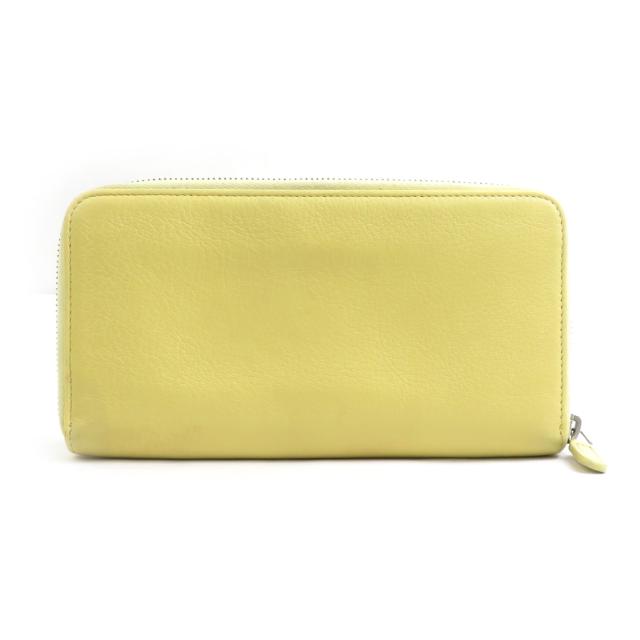 CHANEL シャネル ラウンドファスナー長財布 イエロー 14063 レディース【中古】 56361a CHANEL シャネル ラウンドファスナー長財布 イエロー 14063 レディース
