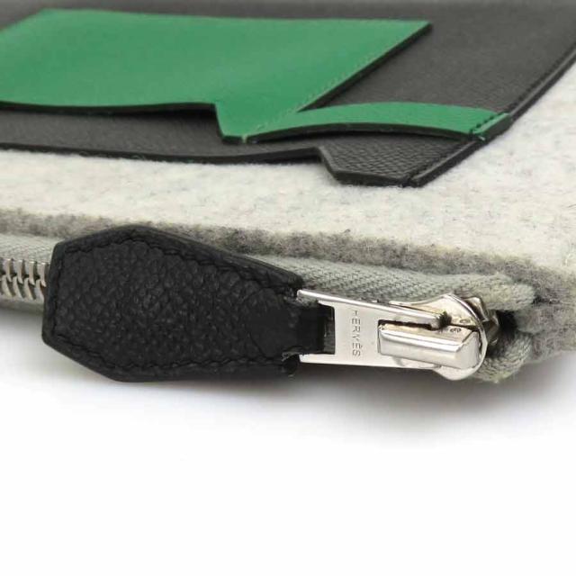 HERMES エルメス トゥードゥー クラッチバッグ グレー/ブラック