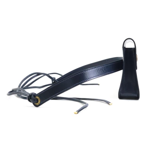 HERMES エルメス ウエストバッグ ポシェット ネイビー 14066 ユニセックス【中古】 e60933a HERMES エルメス ウエストバッグ ポシェット ネイビー 14066 ユニ