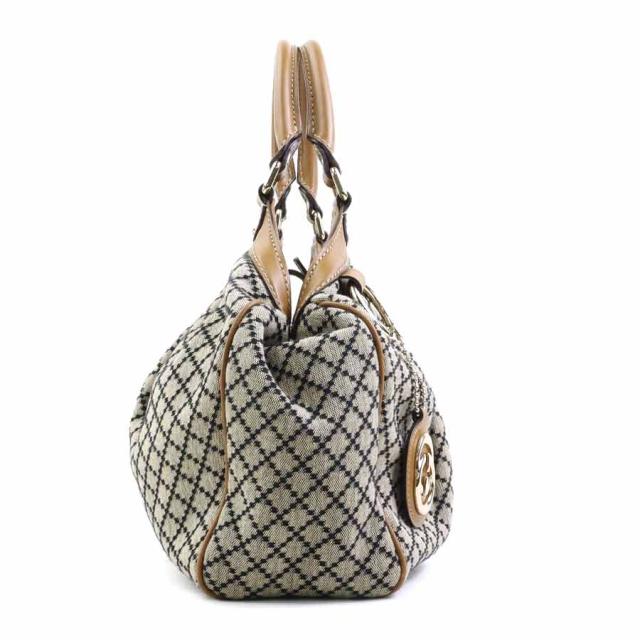 GUCCI グッチ スーキー ディアマンテ 211944 ハンドバッグ ブラウン×ブラック 14057 ユニセックス【中古】 h31573a GUCCI グッチ スーキー ディアマンテ 211944 ハンドバッグ ブラウン