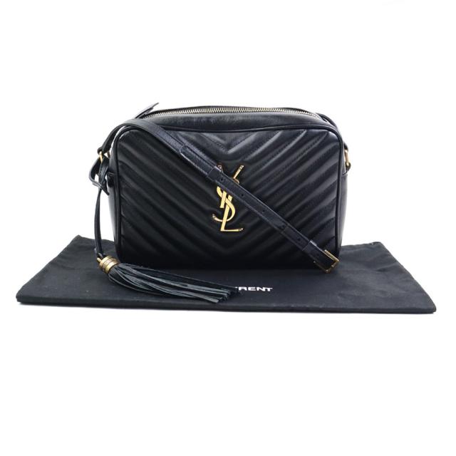 SAINT LAURENT サンローラン ルー 斜め掛けショルダーバッグ ブラック