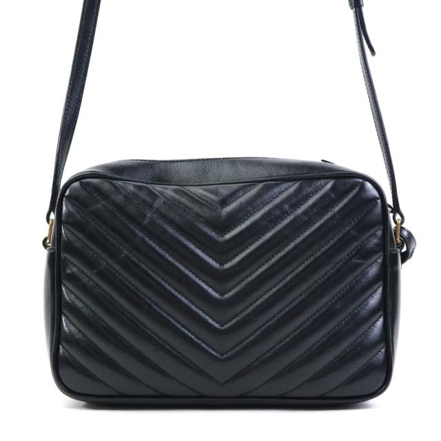 SAINT LAURENT サンローラン ルー 斜め掛けショルダーバッグ ブラック 14054 レディース【中古】 e60953a SAINT LAURENT サンローラン ルー 斜め掛けショルダーバッグ ブラック