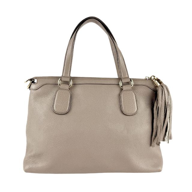 GUCCI グッチ Soho 308362 ハンドバッグ グレージュ 14055 レディース