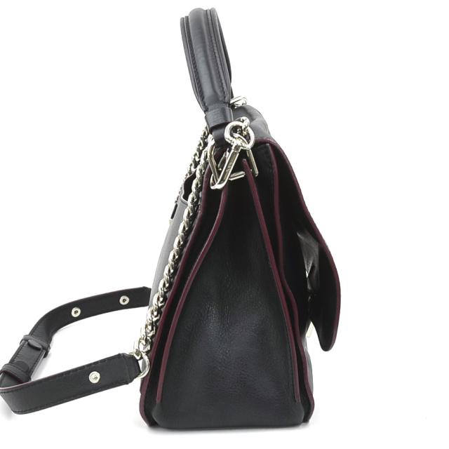 TOD'S トッズ ダブルT ハンドバッグ ショルダーバッグ ブラック 14054