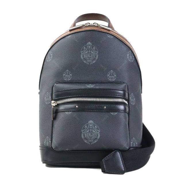 Berluti ベルルッティ エクスプローラー ボディバッグ ボディバッグ ブラック×ブラウン 14054 メンズ【中古】 90193g