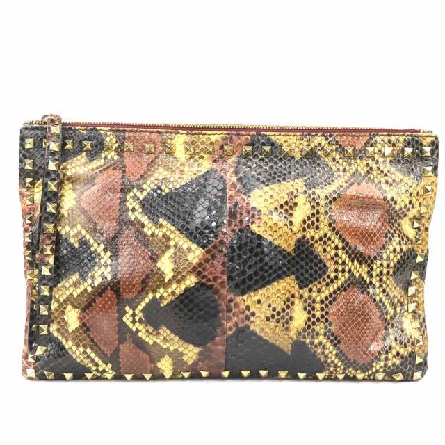 Valentino Garavani ヴァレンティノ ガラヴァーニ クラッチバッグ マルチカラー 14072 ユニセックス【中古】 h31633a