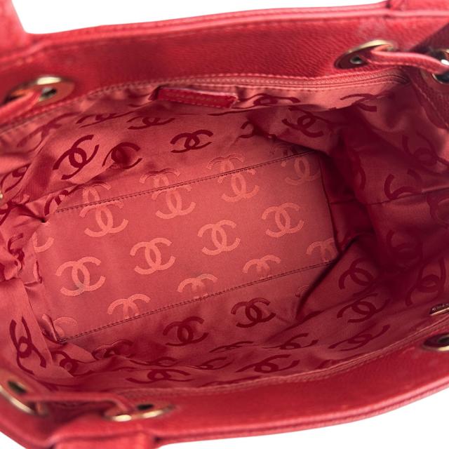 CHANEL シャネル ハンドバッグ レッド 14060 レディース【中古】 z7294 CHANEL シャネル ハンドバッグ レッド 14060 レディース【中古】 z7294