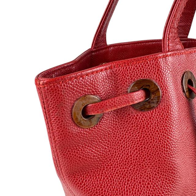 CHANEL シャネル ハンドバッグ レッド 14060 レディース【中古】 z7294
