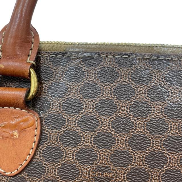 CELINE セリーヌ マカダム ハンドバッグ ショルダーバッグ ブラウン