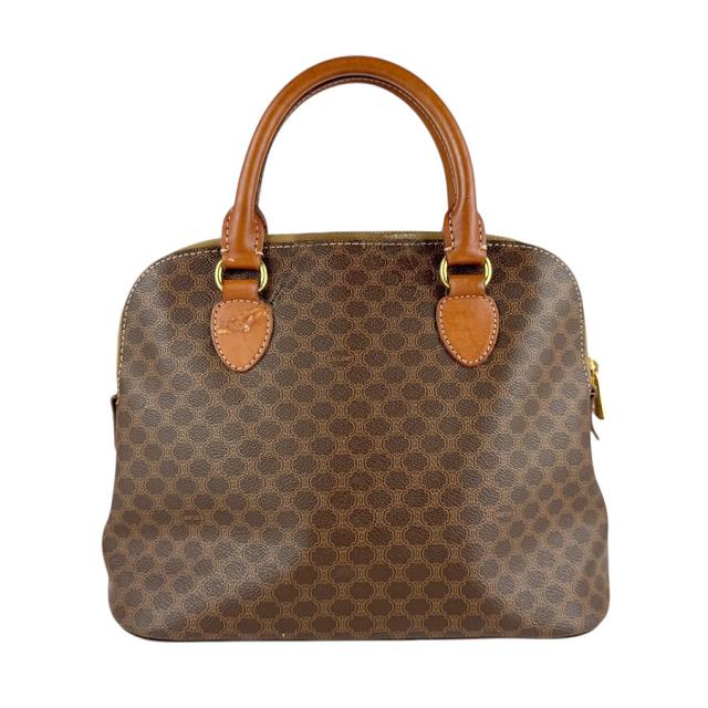 CELINE セリーヌ マカダム ハンドバッグ ショルダーバッグ ブラウン 14057 レディース【中古】 z7298 CELINE セリーヌ マカダム ハンドバッグ ショルダーバッグ ブラウン