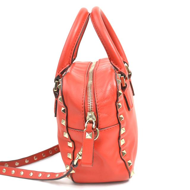 Valentino Garavani ヴァレンティノ ガラヴァーニ ハンドバッグ ショルダーバッグ レッド 14060 レディース【中古】 56417a Valentino Garavani ヴァレンティノ ガラヴァーニ ハンドバッグ