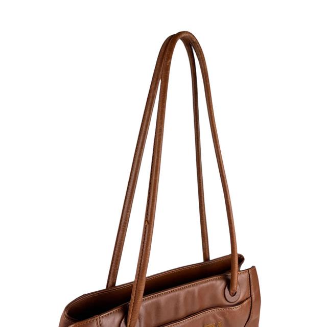 CHANEL シャネル ショルダーバッグ ブラウン 14057 レディース【中古