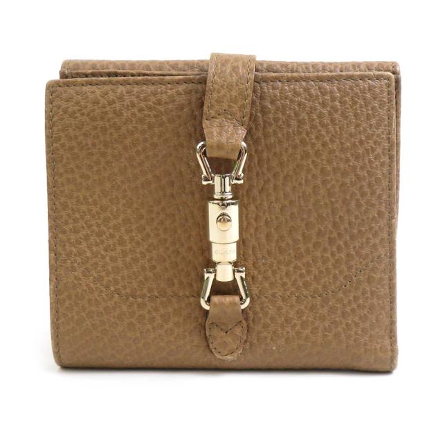 GUCCI グッチ 141435 二つ折り財布 ブラウン 14057 ユニセックス【中古】 h31664a