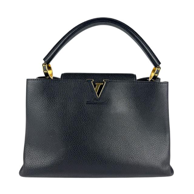 LOUIS VUITTON ルイ ヴィトン カプシーヌMM M24727 ハンドバッグ ブラック 14054 レディース【中古】 z7361