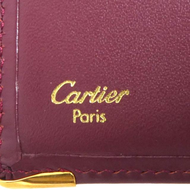 CARTIER カルティエ マストライン 二つ折り財布 ボルドー 14070 ユニ