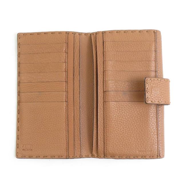 FENDI フェンディ セレリア 8M0308-QZ7 二つ折り長財布 ブラウン 14057