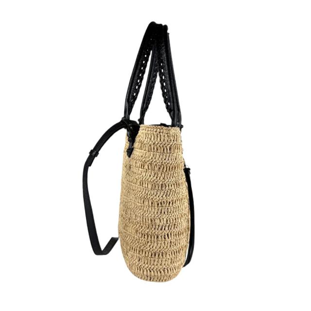 BALENCIAGA バレンシアガ シティ バスケットバッグ 828888 ショルダーバッグ ブラック×ナチュラル 14054 レディース【中古】 z7401 BALENCIAGA バレンシアガ シティ バスケットバッグ 828888 ショルダー