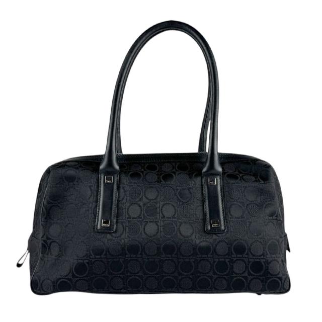 Salvatore Ferragamo サルヴァトーレフェラガモ ガンチーニ ハンドバッグ ブラック 14054 レディース【中古】 z7431