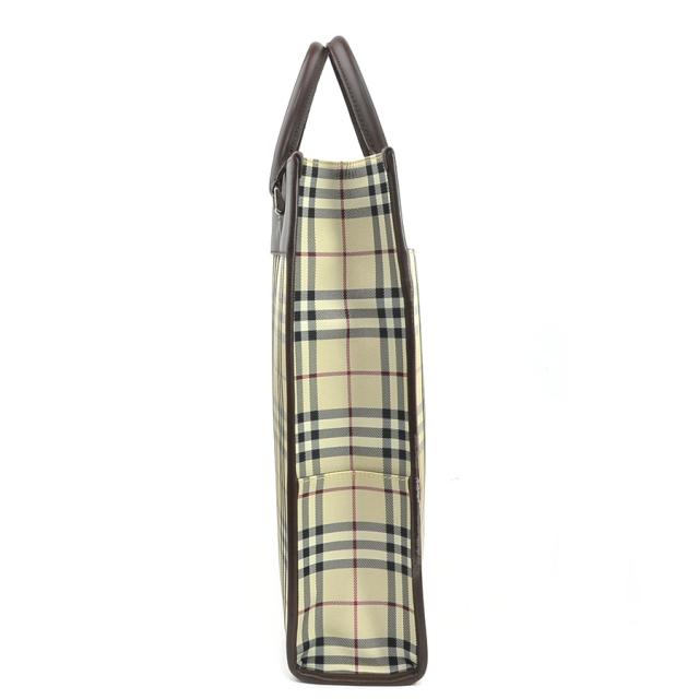 BURBERRY バーバリー ハンドバッグ ブラウン×ベージュ 14057 ユニ  