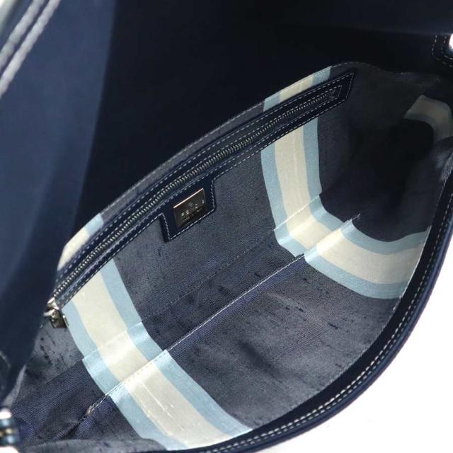 FENDI フェンディ ショルダーバッグ ネイビー 14066 レディース【中古