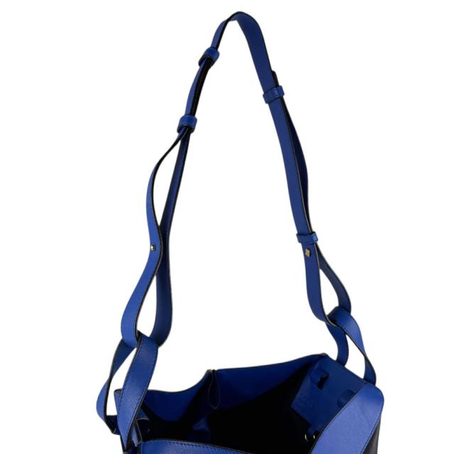 LOEWE ロエベ ハンモック ドローストリング ショルダーバッグ ブルー