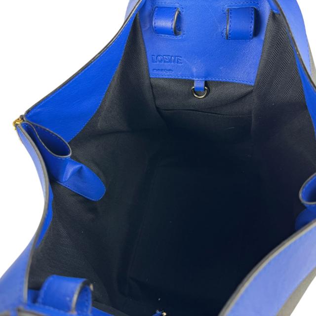 LOEWE ロエベ ハンモック ドローストリング ショルダーバッグ ブルー