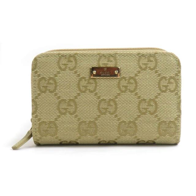 GUCCI グッチ 90629 キーケース カードケース ライトカーキ 14058 ユニセックス【中古】 e61077a