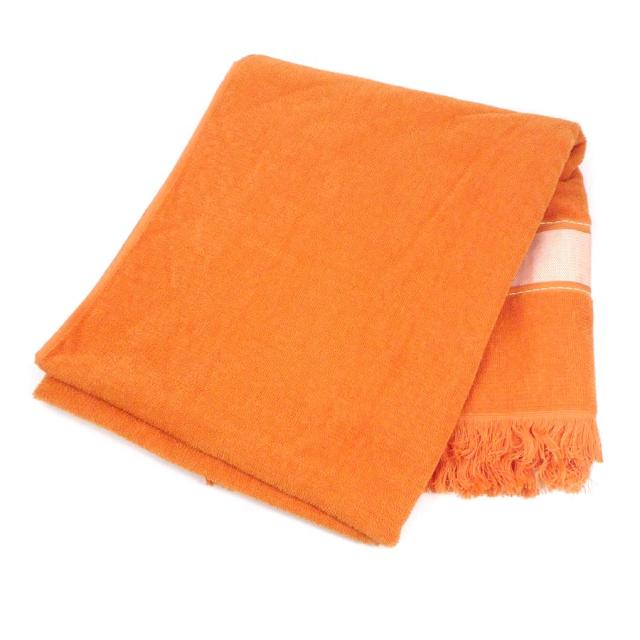 HERMES エルメス SHIBUYA TOKYU HONTEN 2006 ブランケット オレンジ
