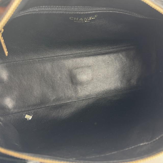 CHANEL シャネル ショルダーバッグ ブラック×アイボリー 14054 レディース【中古】 z7496 CHANEL シャネル ショルダーバッグ ブラック×アイボリー 14054