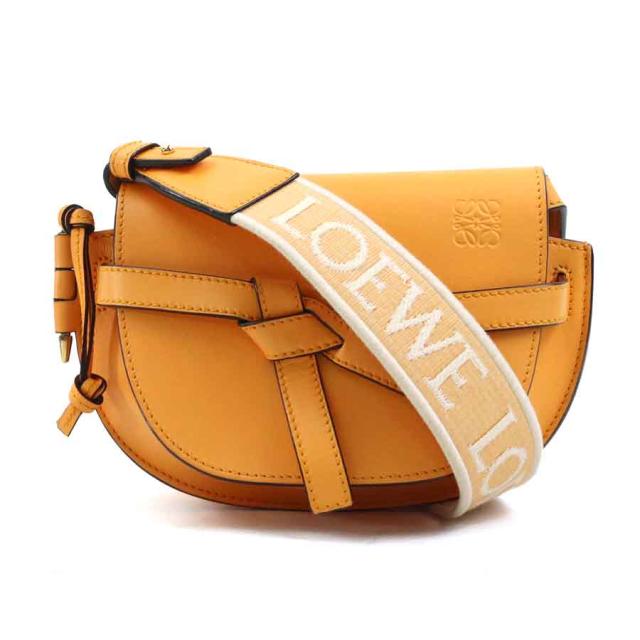 LOEWE ロエベ ゲート デュアル ミニ ショルダーバッグ オレンジ 14062 レディース【中古】 90205g