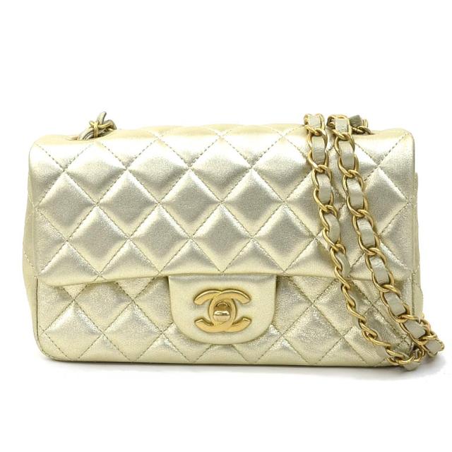 CHANEL シャネル ショルダーバッグ ゴールド 14068 レディース【中古】 90208a