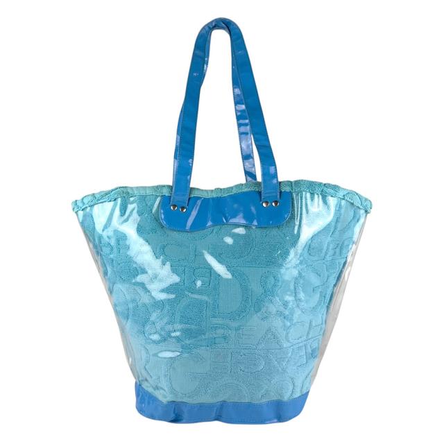 DOLCE&GABBANA ドルチェアンドガッバーナ ショルダーバッグ ビーチバッグ ブルー 14067 レディース【中古】 z7653