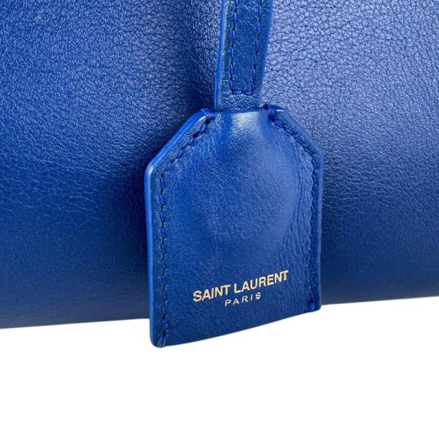 SAINT LAURENT サンローラン カバス 357395 ハンドバッグ ショルダーバッグ ブルー 14067 レディース【中古】 z7645 SAINT LAURENT サンローラン カバス 357395 ハンドバッグ ショルダー