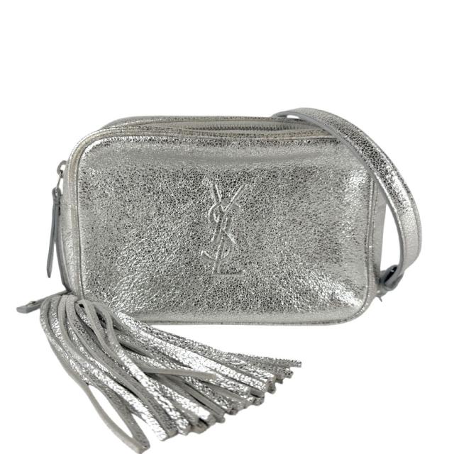 SAINT LAURENT サンローラン 527096 ウエストバッグ シルバー 14069 レディース【中古】 z7615