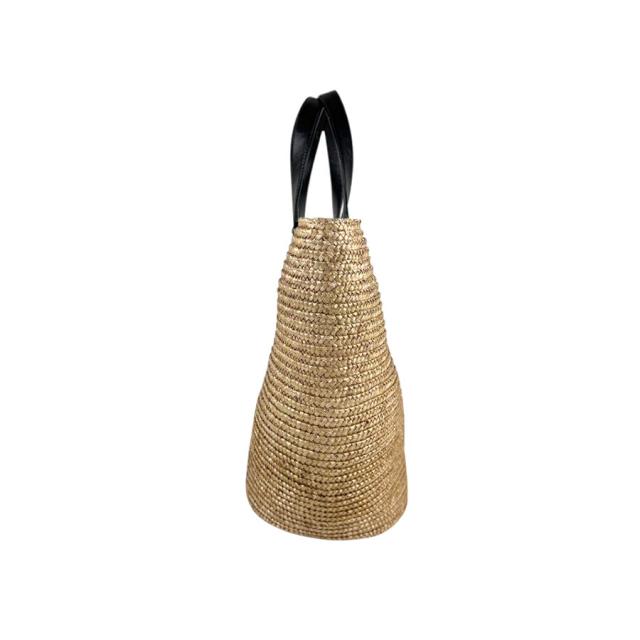 JIMMY CHOO ジミーチュウ ハンドバッグ かごバッグ ベージュ/ブラック